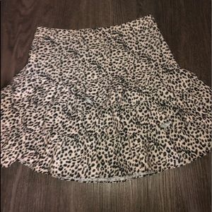 Shein leopard print skirt !